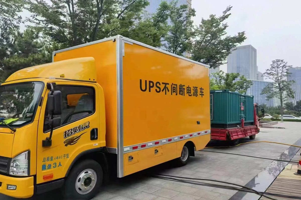 汤旺河发电机租赁施工现场