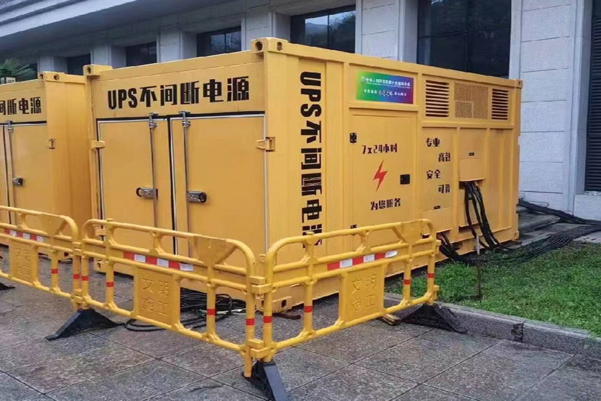 汤旺河发电机租赁施工现场