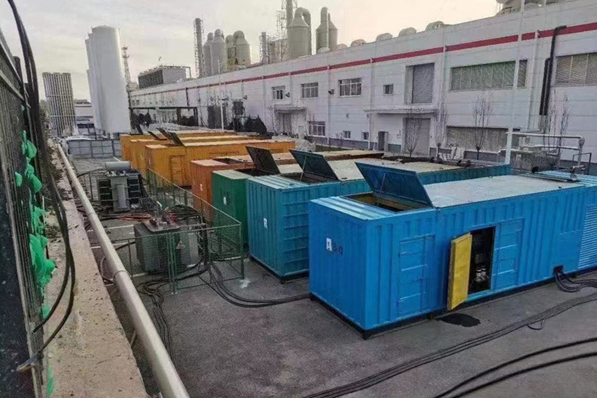 汤旺河发电机租赁施工现场